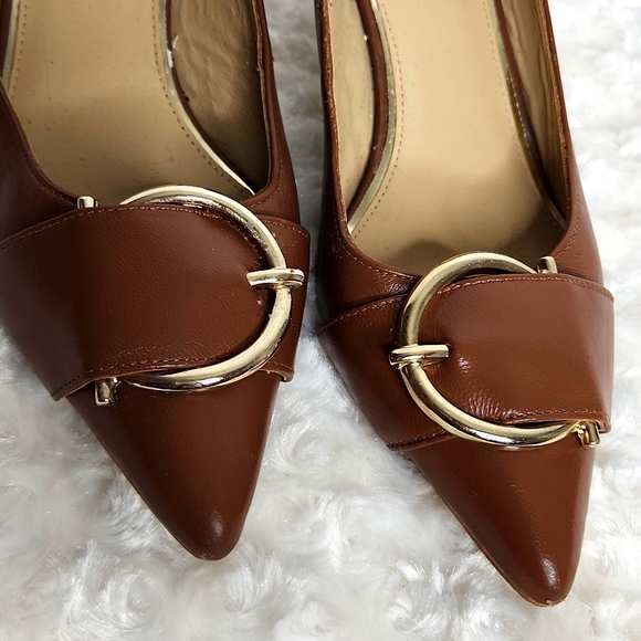 Julio Leather Pump Heel shoe. - Picture 2 of 12